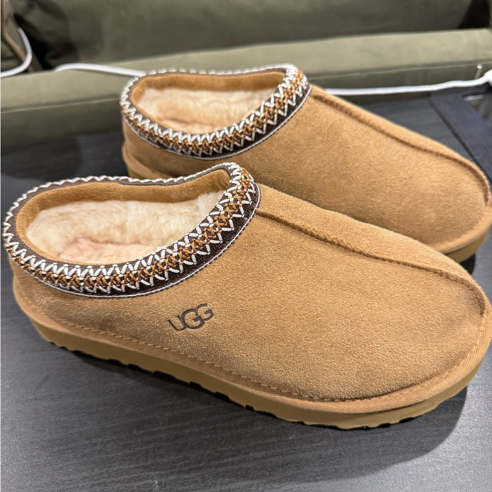 UGG Tan Suede Slippers